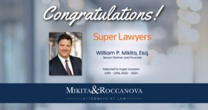 William Mikita selected to the 2024 New Jersey Super Lawyers list